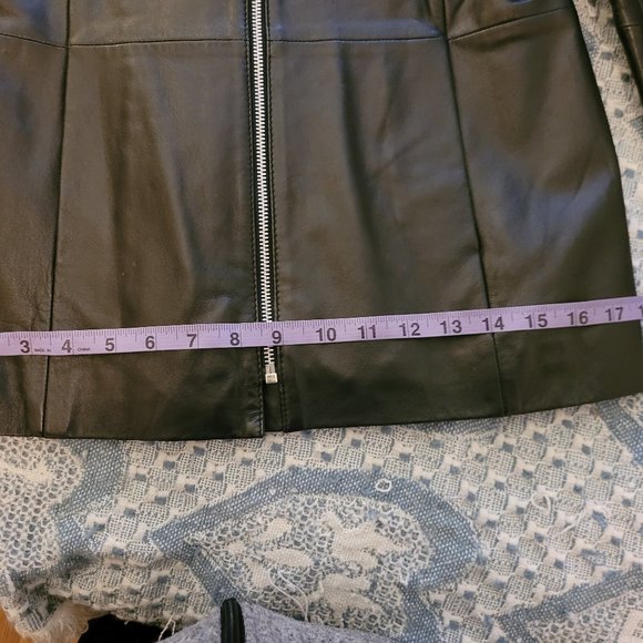 2/$40 Old Navy woman's black leather jacket - Picture 9 of 10